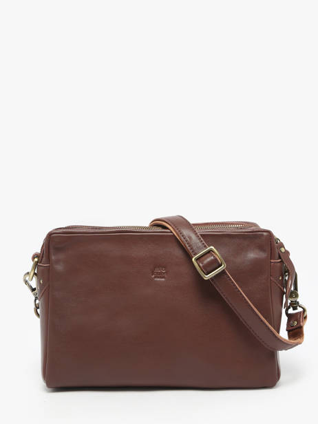 Cross Body Tas Vintage Leder Mila louise Violet vintage 23673LC ander zicht 3